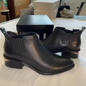 ALEXANDER WANG | Leather Chelsea Boots | Rose Gold Heel Hardware